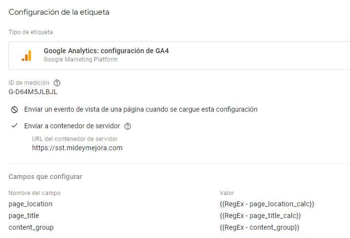 server side taggind google analytics 4